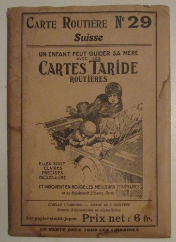Ancienne carte routière - ancienne,