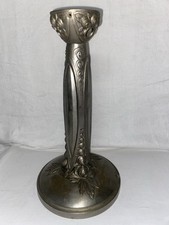 Pied de lampe Art Deco en bronze argenté 
