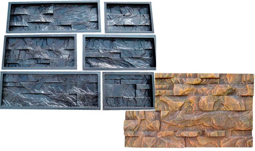 Moule béton mur - , pierre