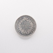 Pièce 10 francs argent type Hercule 1965