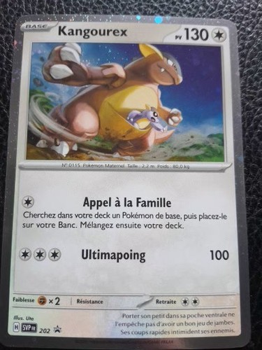 Carte pokémon kangourex - carte,