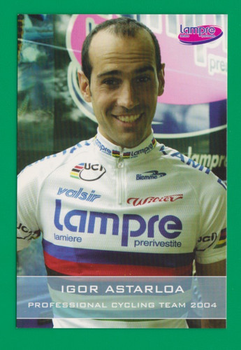 Cyclisme carte cycliste igor - carte,