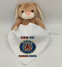 PELUCHE LAPIN BANDANA ATTACHE