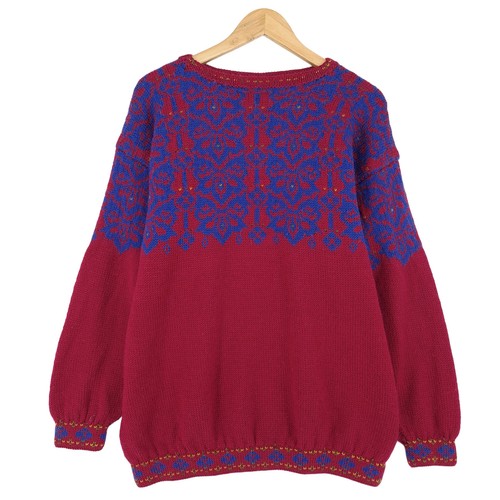 Pull oversize nordique - oversize, vintage