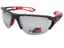 Cebe S ' Track L Lunettes de Soleil Polarisées Noir Rouge W / Gris Argent Af