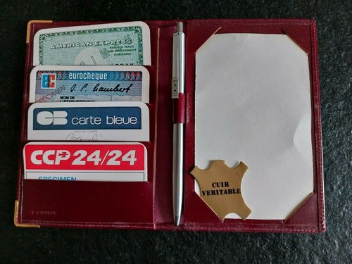 Porte cartes avec stylo - stylo, bille