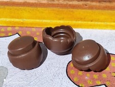 PLAYMOBIL x3 PERRUQUES MARRONS