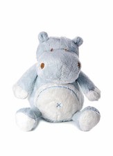 Peluche petit hippopotame bleu