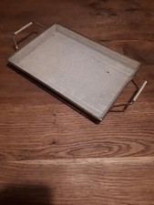 plateau métal doré, laqué