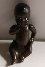 Très Rare Ancien Baigneur en Faïence biscuit peinte.