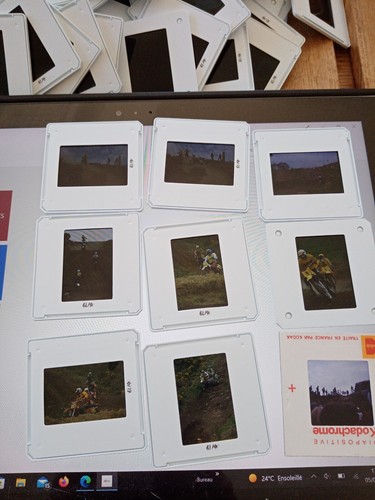 Lot diapos slide course - 80,