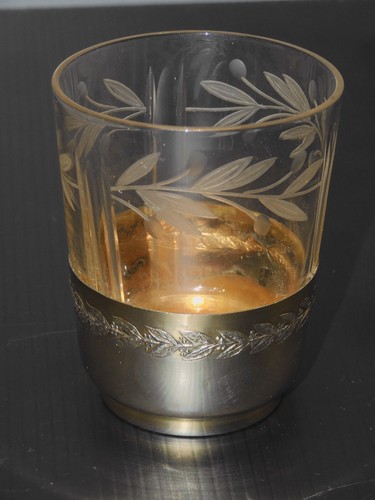 Ancien verre gobelet - -ancien, cristal