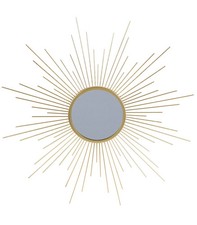 Miroir rond soleil métal