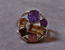 Ancienne bague argent citrine