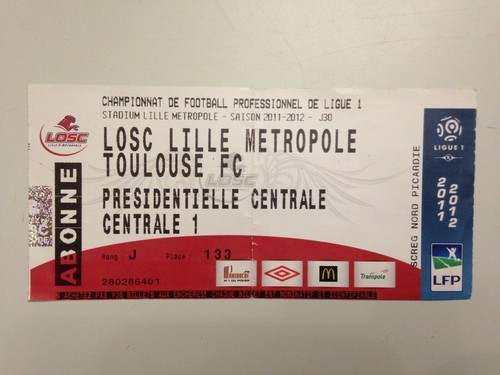 Ticket match lille - ticket,