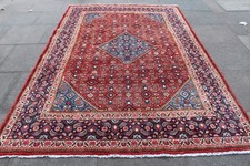 Tapis Oriental En Laine Rouge