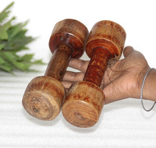 Ancien Paire de En bois