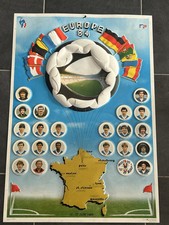Panini Euro  1984 Tableau Championnat D’Europe Foot Euro 84 Très RARE
