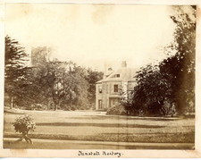 England, Tunstall rectory, Stoke on Trent, Staffordshire Vintage albumen print,