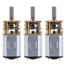 3X CC 6V 10 Tr/Min Moteur de Reduction de Micro-Vitesse  Moteur de Boite D'4474