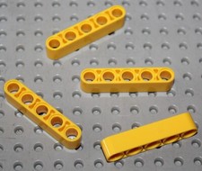 Lego Technic Yellow Liftarm 1x5 Thick ref 32316 sets 42028 8265 8264 8053 8421