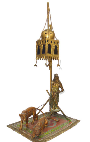 Lampe bronze wiener - lampe,