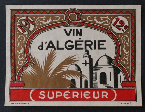 Ancienne étiquette vin