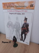 soldats de plomb 1er empire del prado - Sergent du 95e fusiliers  GB + fascicule
