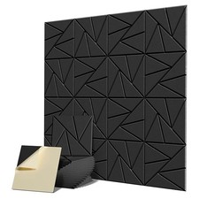 Panneau Acoustique 16 PièCes avec Autocollant, Panneau Insonorisé 12 X 12 X3833