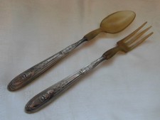 2 COUVERTS ANCIENS EN ARGENT