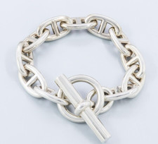 Hermes Chaine D'Ancre Bracelet Chaîne GM Taille 2000s 925 Sv 11 Liens Long 18cm