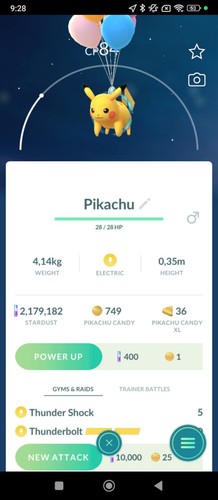 Pikachu flying balloon non - balloon, (non