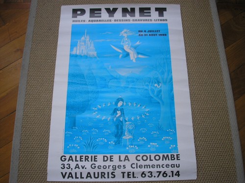 Peynet affiche expo 1980 - peynet,