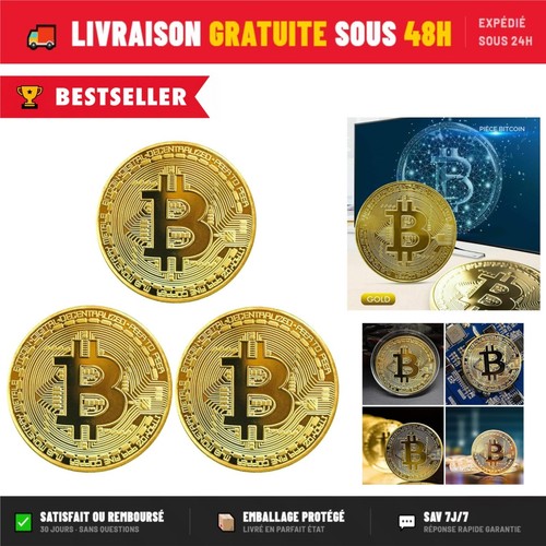 Jetons bitcoin plaqués 3 - bitcoin,