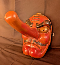 Masque Tengu japonais vintage