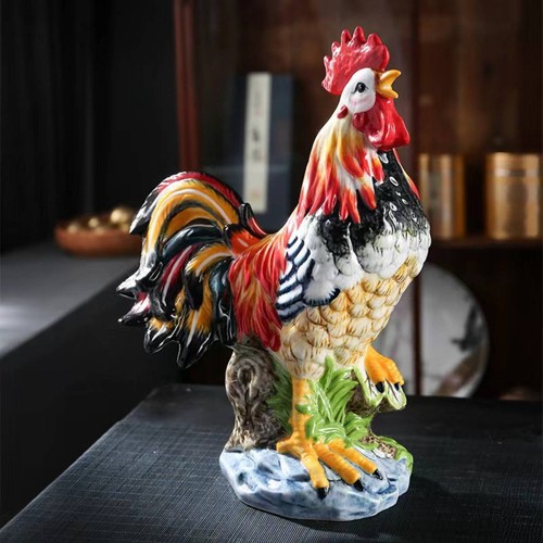 Figurine céramique coq - figurine, de