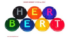 Série de 7 Capsules de champagne -  DIDIER HERBERT  N°259 au 259.f