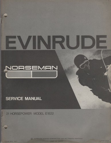 1972 evinrude norseman - norseman, 21hp