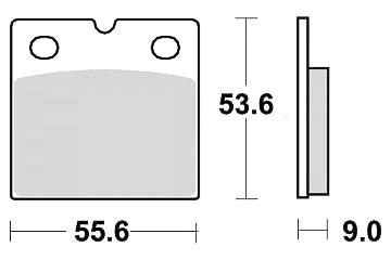 Jeu plaquette frein - 2, de