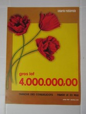 AFFICHE LOTERIE NATIONALE