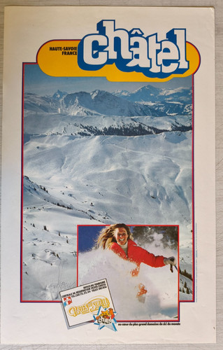 Affiche originale châtel - affiche,