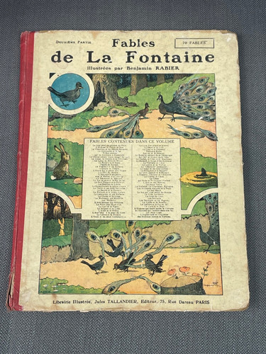 Livre illustré fables la - livre, de