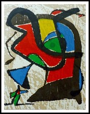 Joan MIRO : bois original II, Lithographie originale 1984