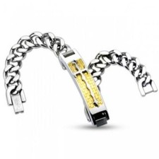 BRACELET GOURMETTE LUXE HOMME