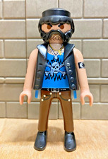 PLAYMOBIL Personnage Homme Gangster Hippie Biker 27 - pour CUSTOM RARE VINTAGE