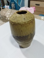 Ancien Rare Vase Pot En Grès