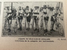 1910 VÉLO CLUB DE LEVALLOIS PERRET - CLUB ATHLÉTIQUE DE LA SOCIÉTÉ GENERALE