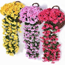 Artificiel Faux Fleur Vigne Suspendu Guirlande Plante Maison Jardin Décor Soie