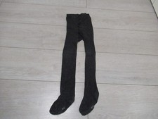 une paire de collants noir à fil argenté en laine Taille 27/30