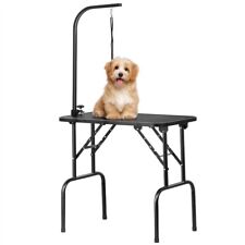 Table de toilettage Table de soins Chien Chat Grooming Pliant Réglable Noir 80cm